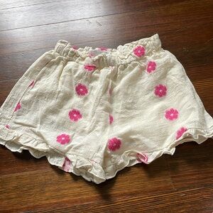 Pink floral shorts